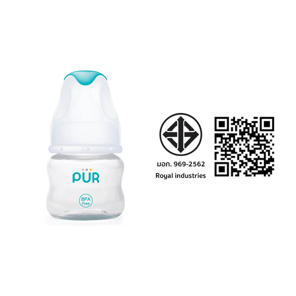ขวดนม PUR ADVANCED SLIM NECK ขนาด 2 ออนซ์/60 มล.